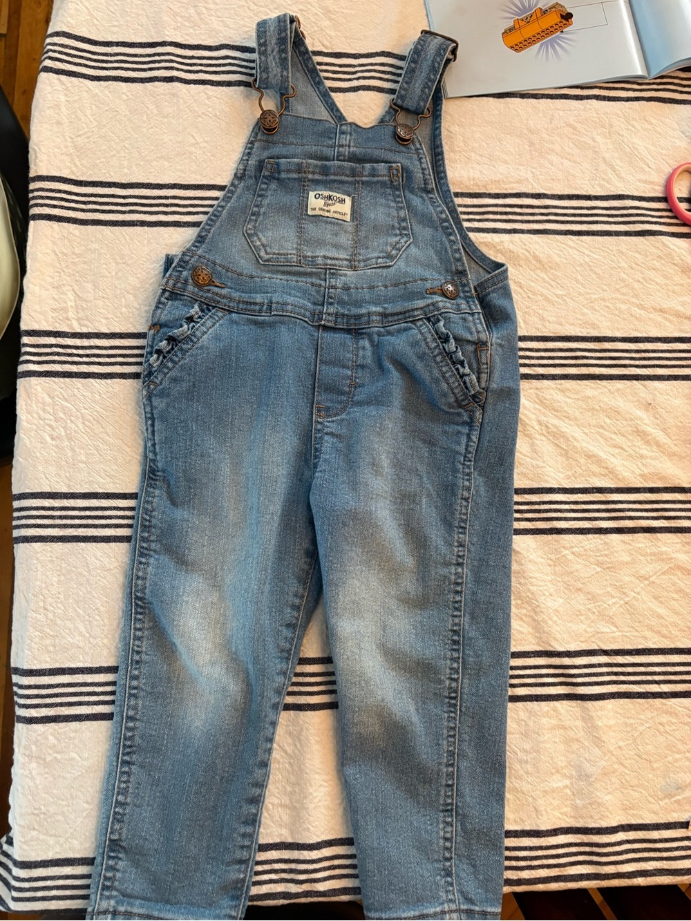 OshKosh B'gosh Light Blue Denim Overalls with Front Bib Pocket